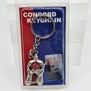 New Jersey Devils Hockey Goalie Concord Industries Keychain NHL Licensed